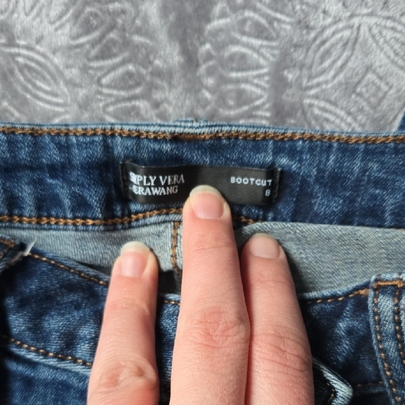 Simply Vera Vera Wang Blue Boot Cut Jeans - Picture 3 of 3